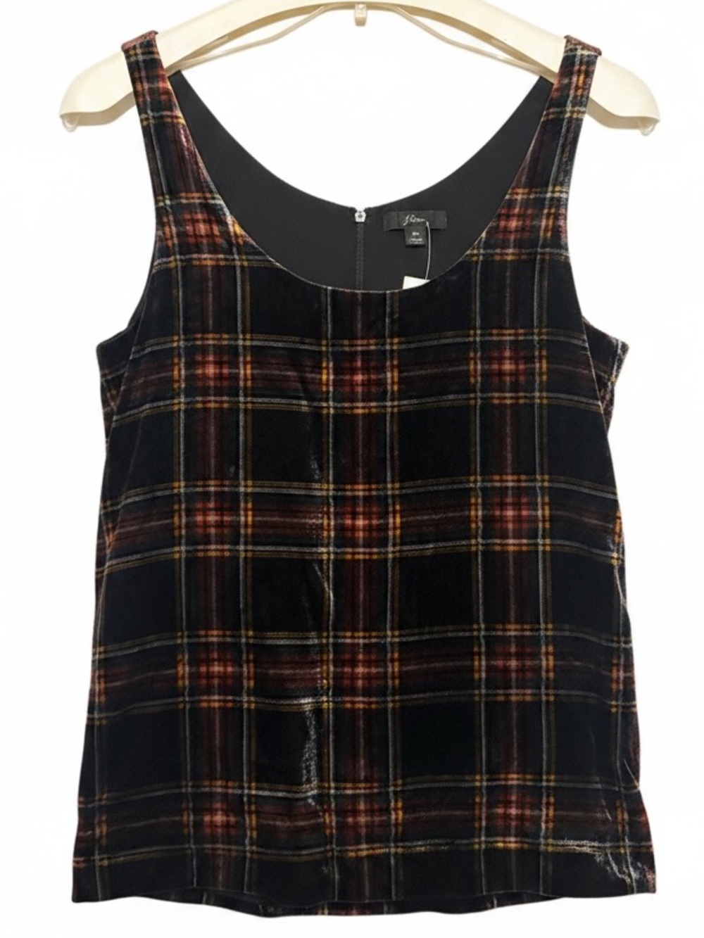 J.CREW Velvet Plaid Sleeveless Tank Top Size  2T